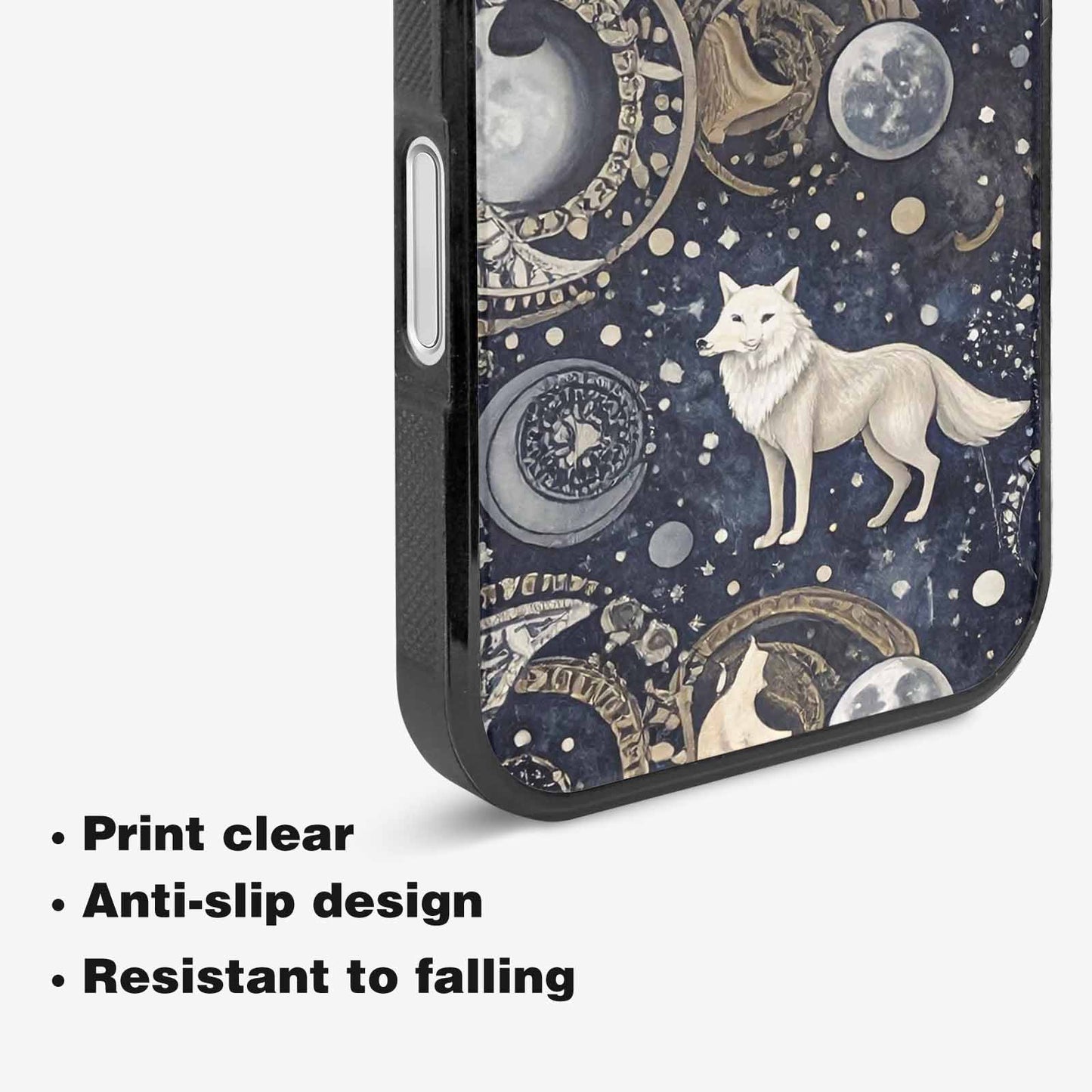 iPhone 16 Case — Wolves Everywhere Collage Overlap Small Wolf, Unique Phone Case Design