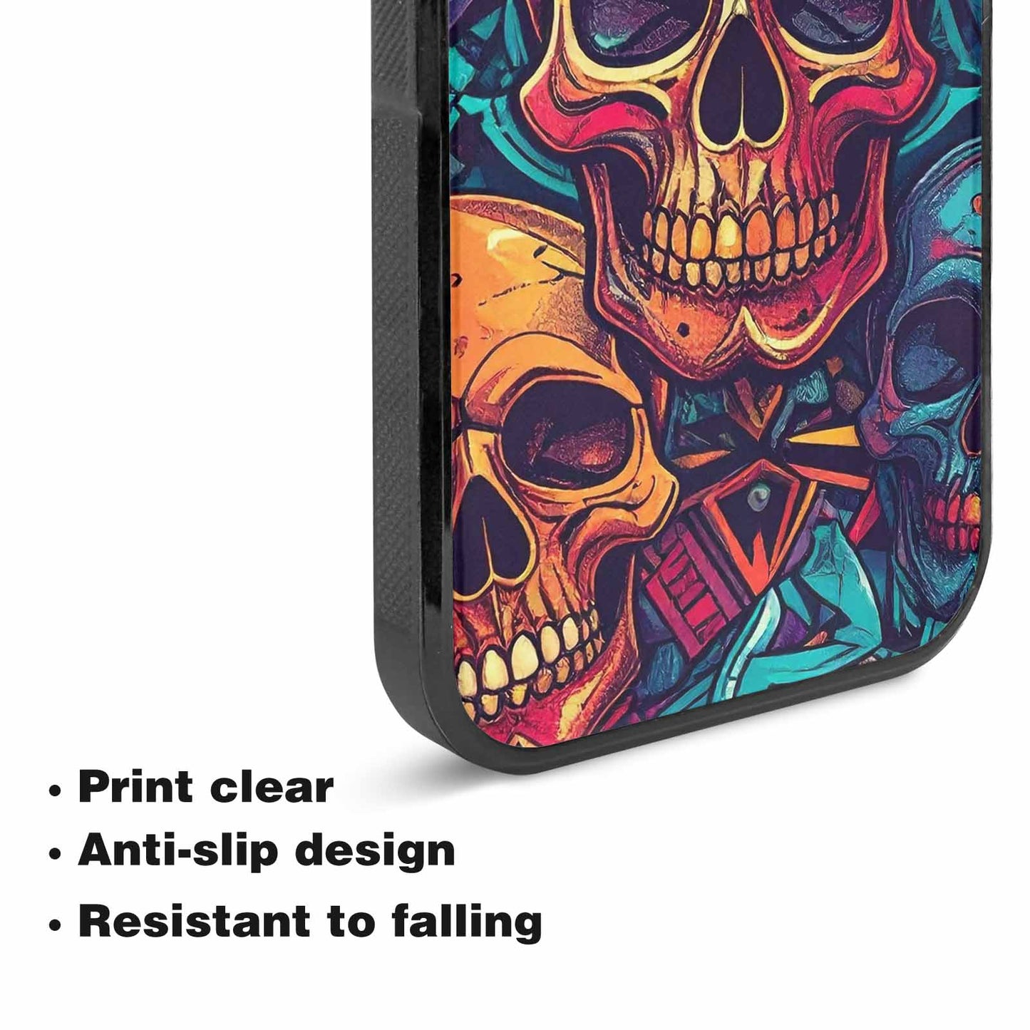 iPhone 15 Plus Case — Sacred Geometry Lots Of Skulls Seamless, Custom Designed Case Cover