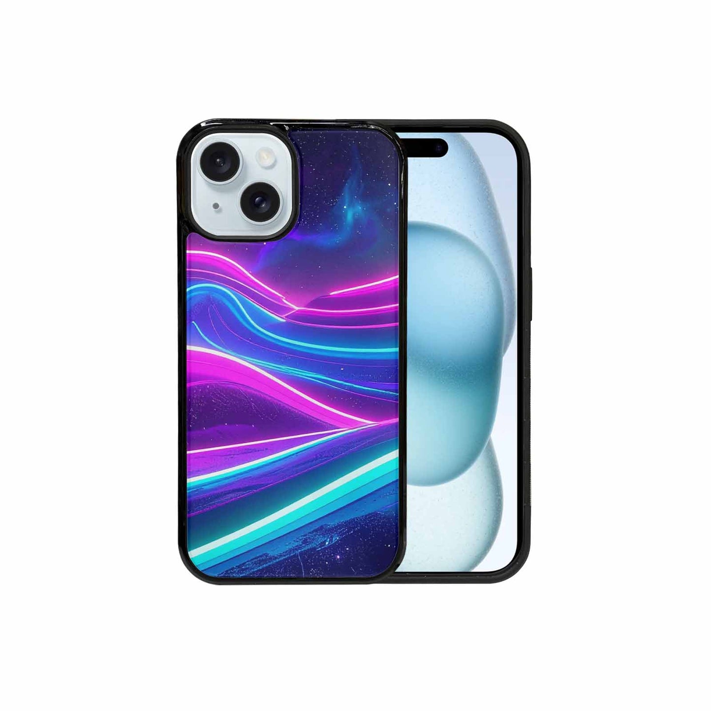 iPhone 15 Case — 80s Neon Cartoon, Custom Phone Case