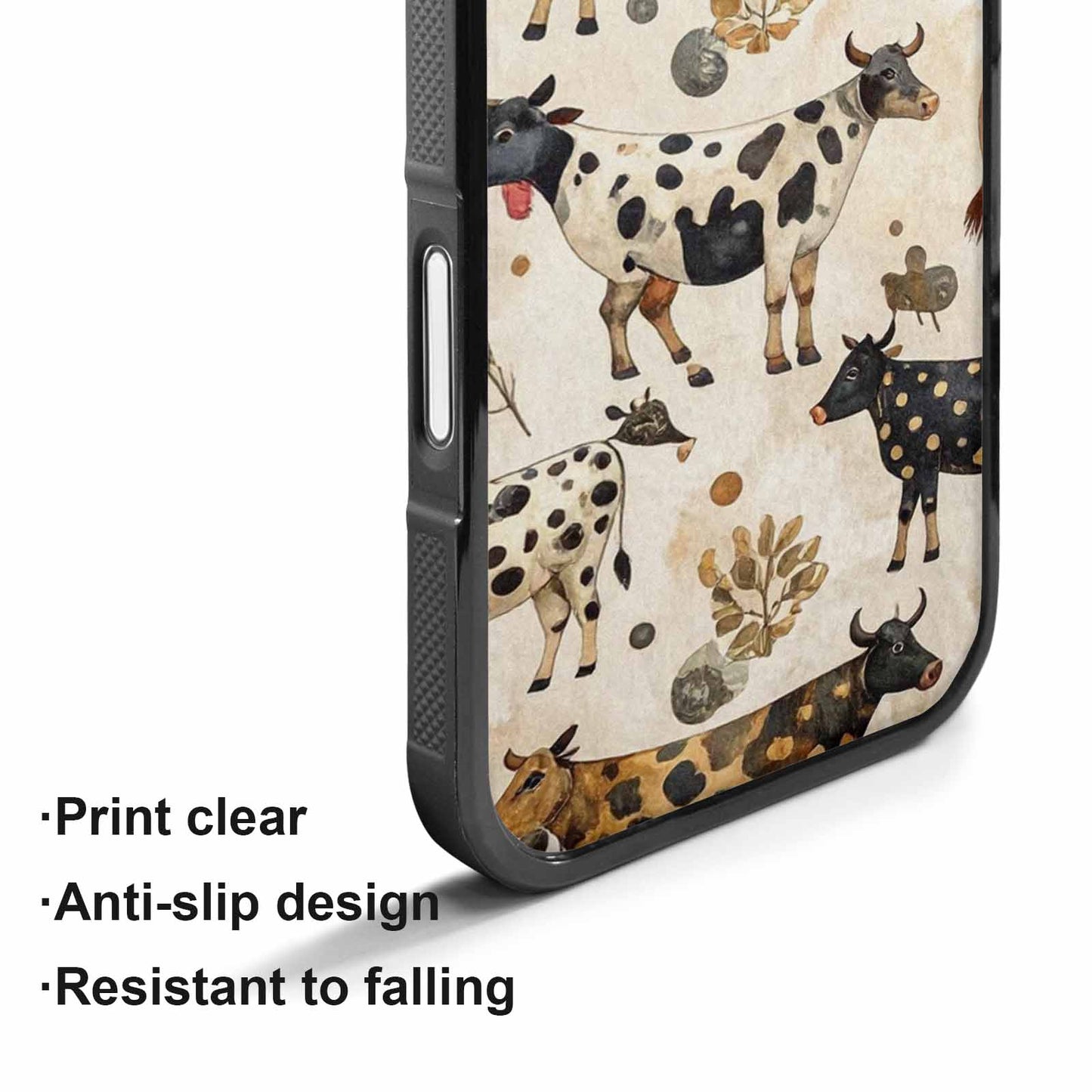 iPhone 17 Case — Small Cow Animal Print Animal Print, Original Design Phone Case