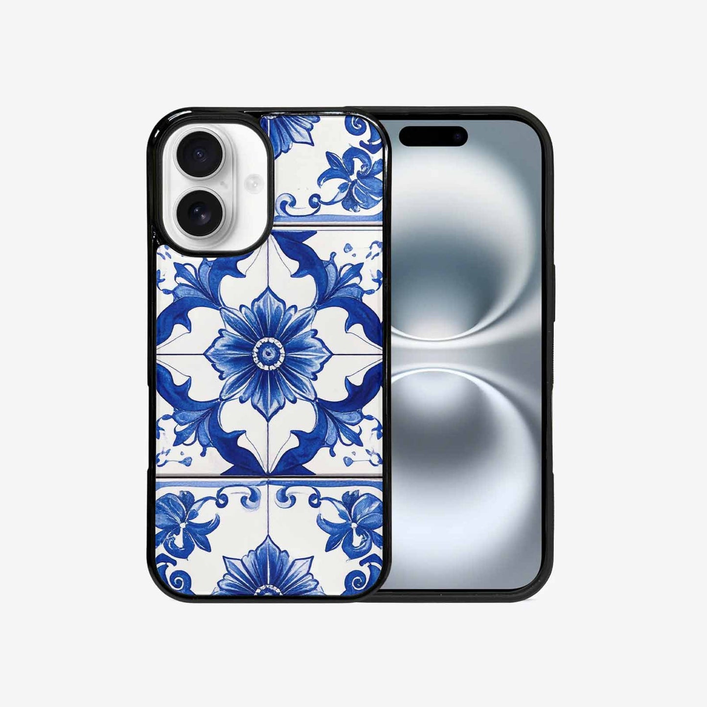 iPhone 16 Case — Talavera Tile Floral Custom, Custom Art Phone Cover