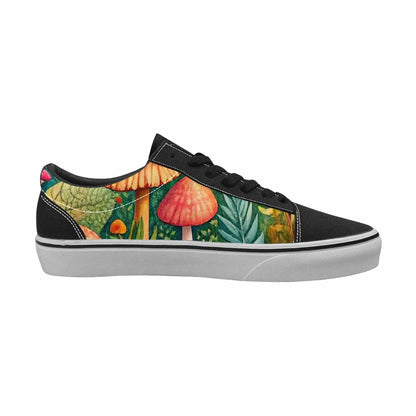 WOMEN'S Mushrooms  Botanical Mushrooms Lace-Up Canvas Dreamcore Shoes