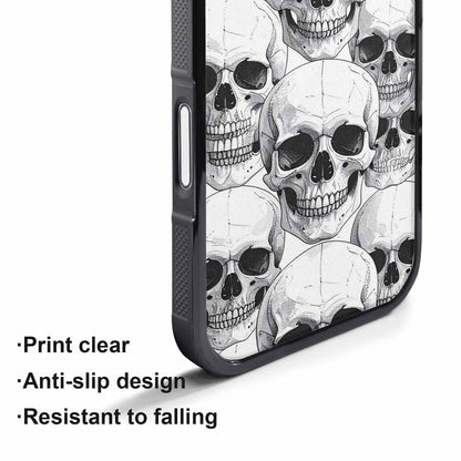 iPhone 17 Pro Max Case — Skull Dark Art Gothic Print Gothic, Custom Art Phone Cover