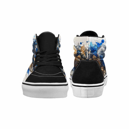 MEN'S Mandala Medallion High Top Canvas Dark Academia Custom Sneakers