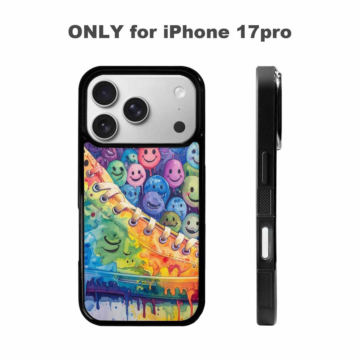 iPhone 17 Pro Case — Smiley Facessmiley Faces Tie D Original, Personalized Phone Case