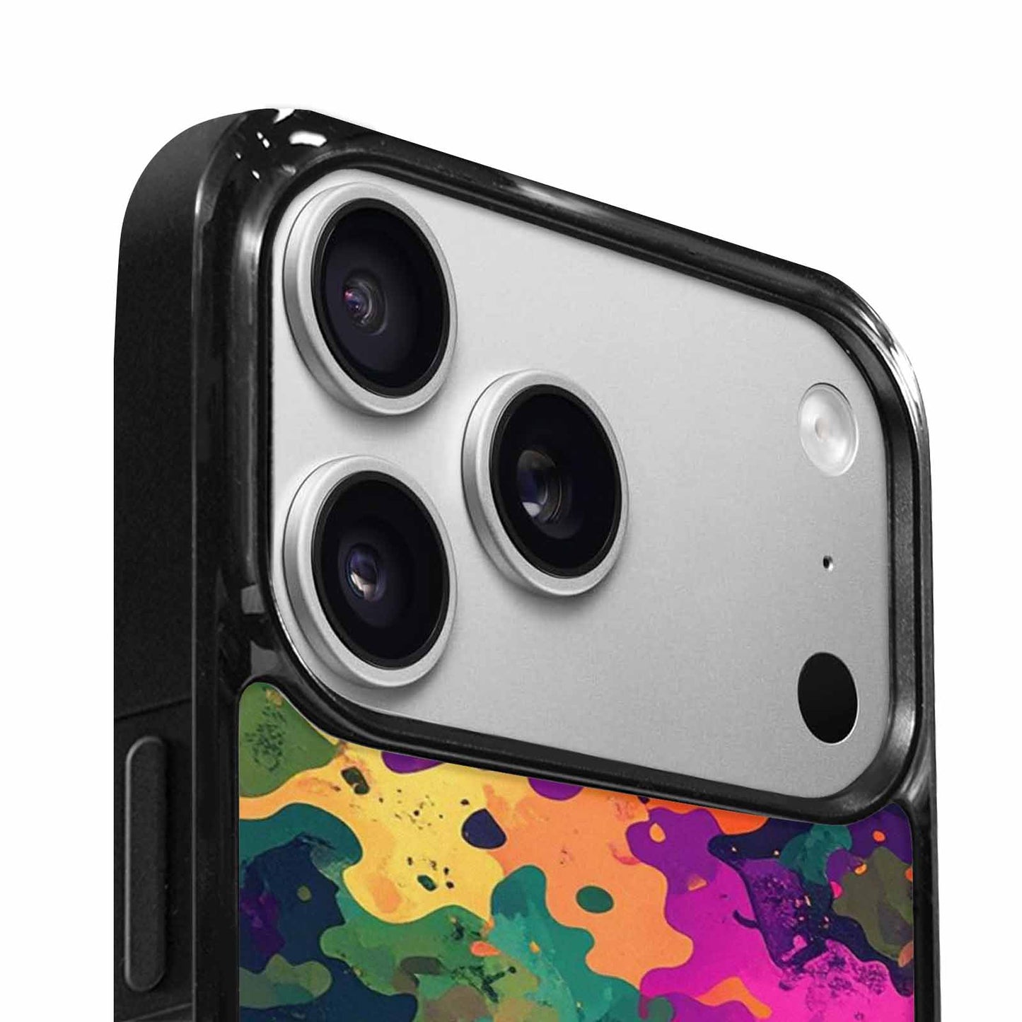 iPhone 17 Pro Case — Small Military Camouflage Blotch Pattern Camo, Customized Protective Case