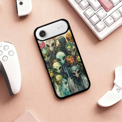 iPhone 17 Air Case — Aliens Pattern Hundreds Of Sma Alien, Unique Phone Case Design