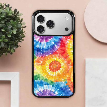 iPhone 17 Pro Max Case — Tie Dye Spiral Rainbow Tie Dye, Personalized Phone Case