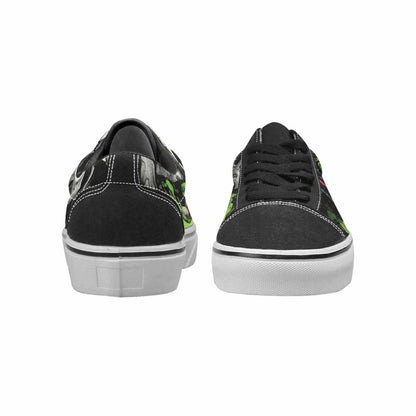 WOMEN'S Rainbow From Skull S Lace-Up Canvas Aesthetic Custom Shoes