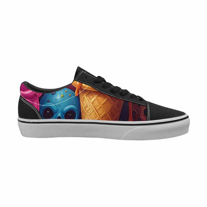 WOMEN'S Ice Cream Monsters  Lace-Up Canvas Dreamcore Shoes