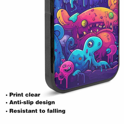 iPhone 15 Plus Case — Overlapping Endlessly No Empty Space Monsters, Custom Phone Case