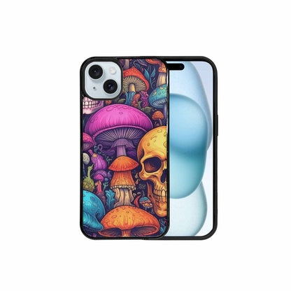 iPhone 15 Plus Case — Mushroom Skull, Custom Designed Case Cover