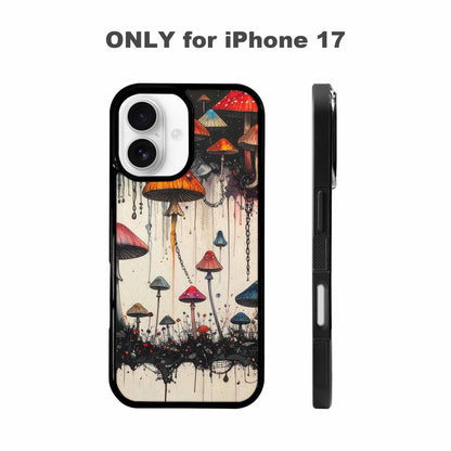 iPhone 17 Case — Black &amp; Red Ink Original Art, Custom Designed Case Cover