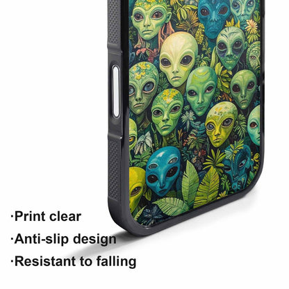 iPhone 17 Pro Max Case — Aliens Pattern Hundreds Of Alien Scifi, Customized Protective Case