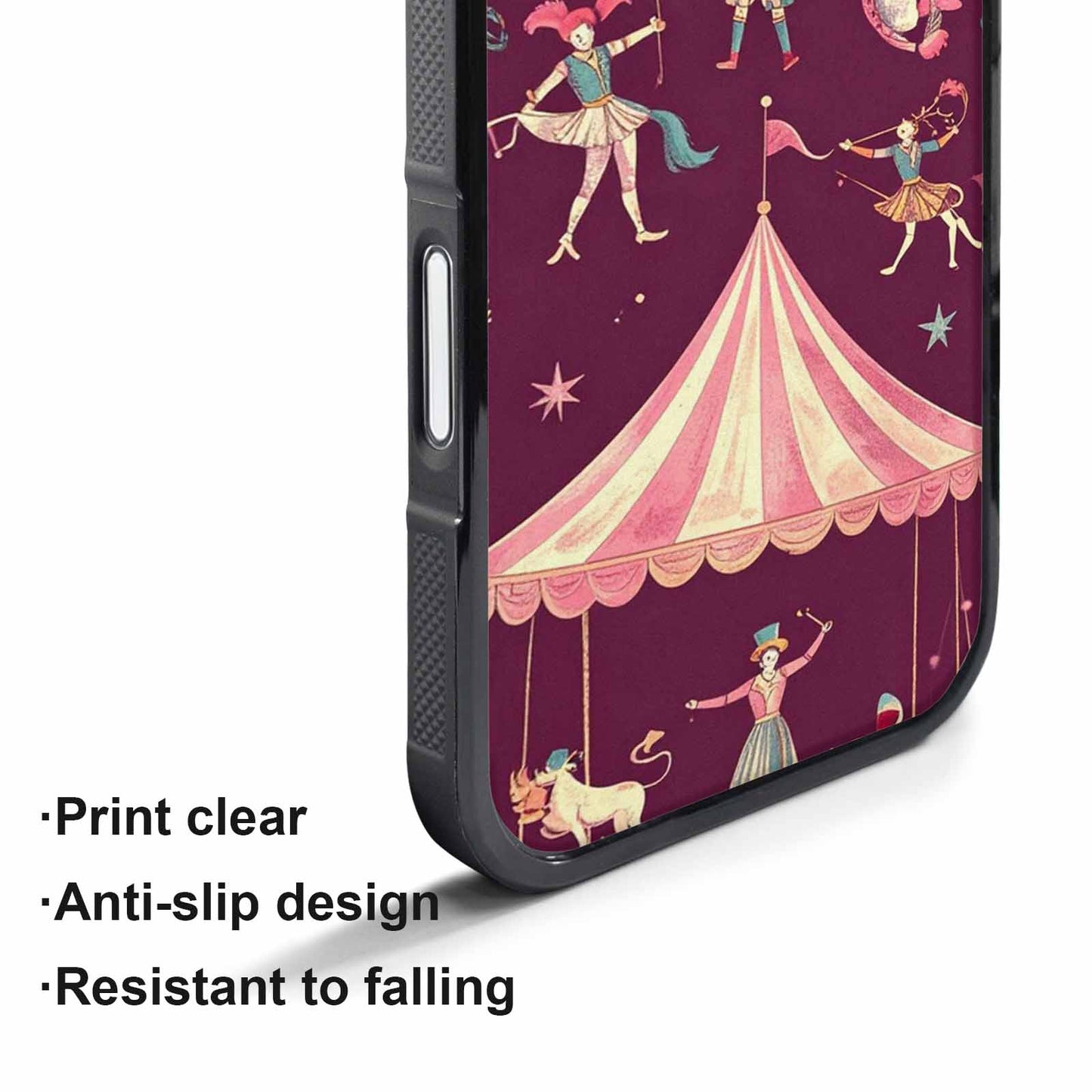 iPhone 17 Pro Case — Vintage Circus Art Pattern Retro Vintage, Custom Made Phone Cover