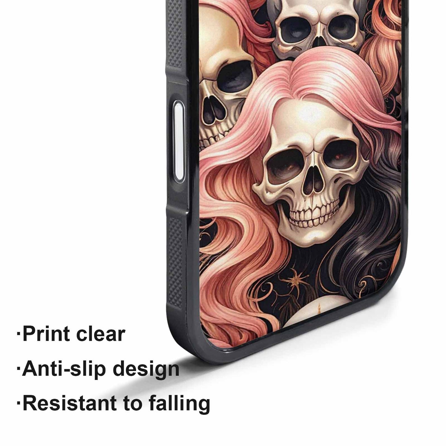 iPhone 17 Pro Case — Skull Dark Art Gothic Print Gothic, Personalized Phone Case