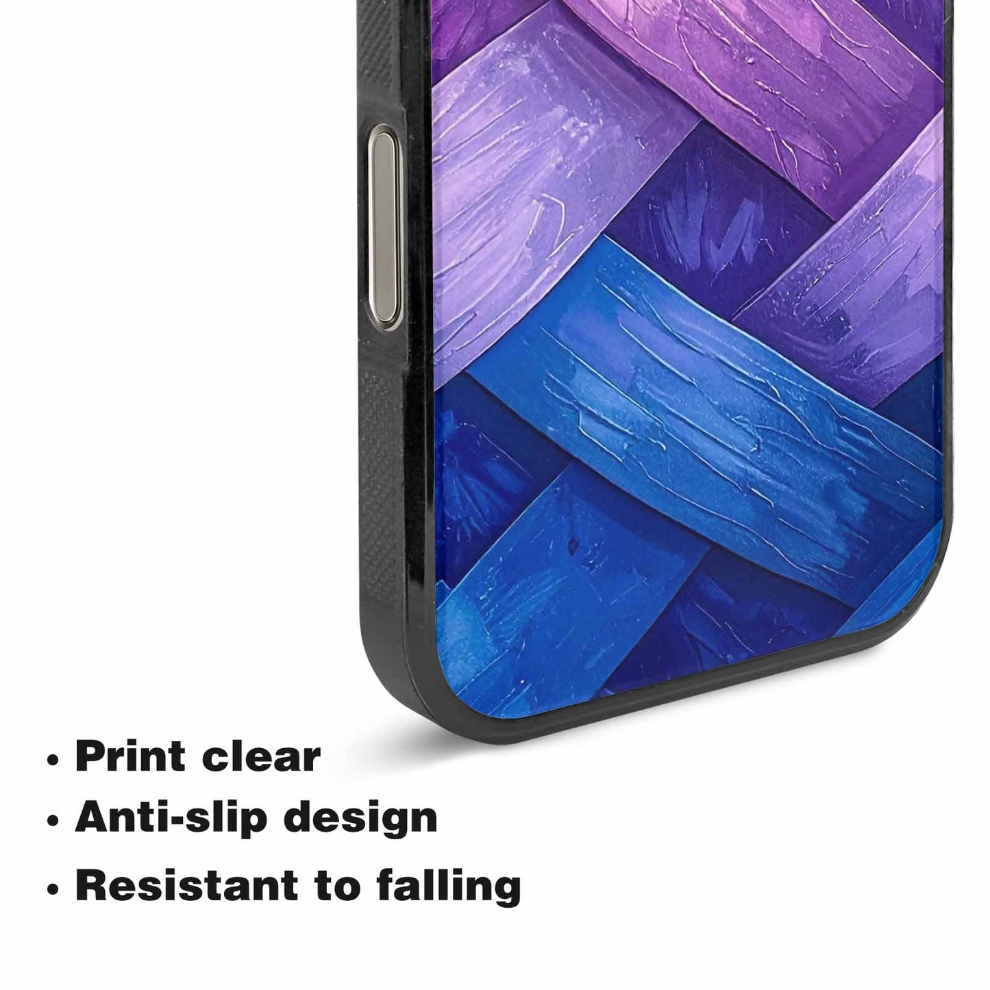 iPhone 16 Pro Max Case — Bisexual Flag Color Theme Small Rainbow, Custom Printed Phone Case