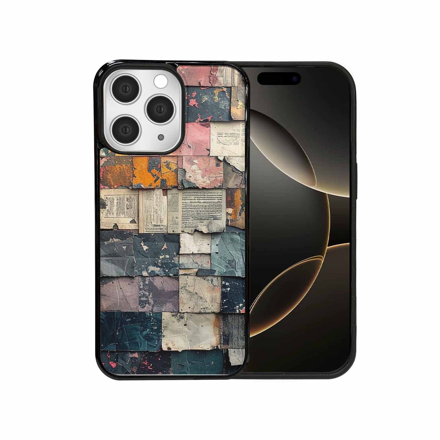 iPhone 15 Pro Max Case — Distressed Grunge Texture Pattern Hundreds Of, Original Design Phone Case