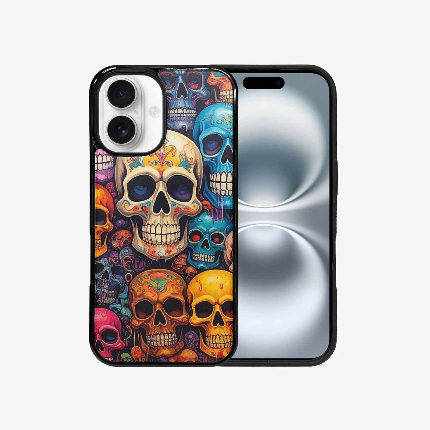 iPhone 16 Case — Skulls General Skulls Pattern, Unique Phone Case Design