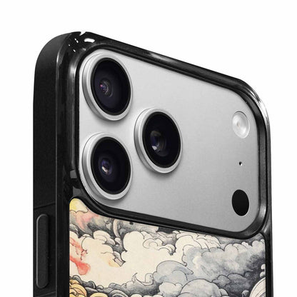 iPhone 17 Pro Case — Tie Dye Swirls Black White Tie, Custom Print Case Cover