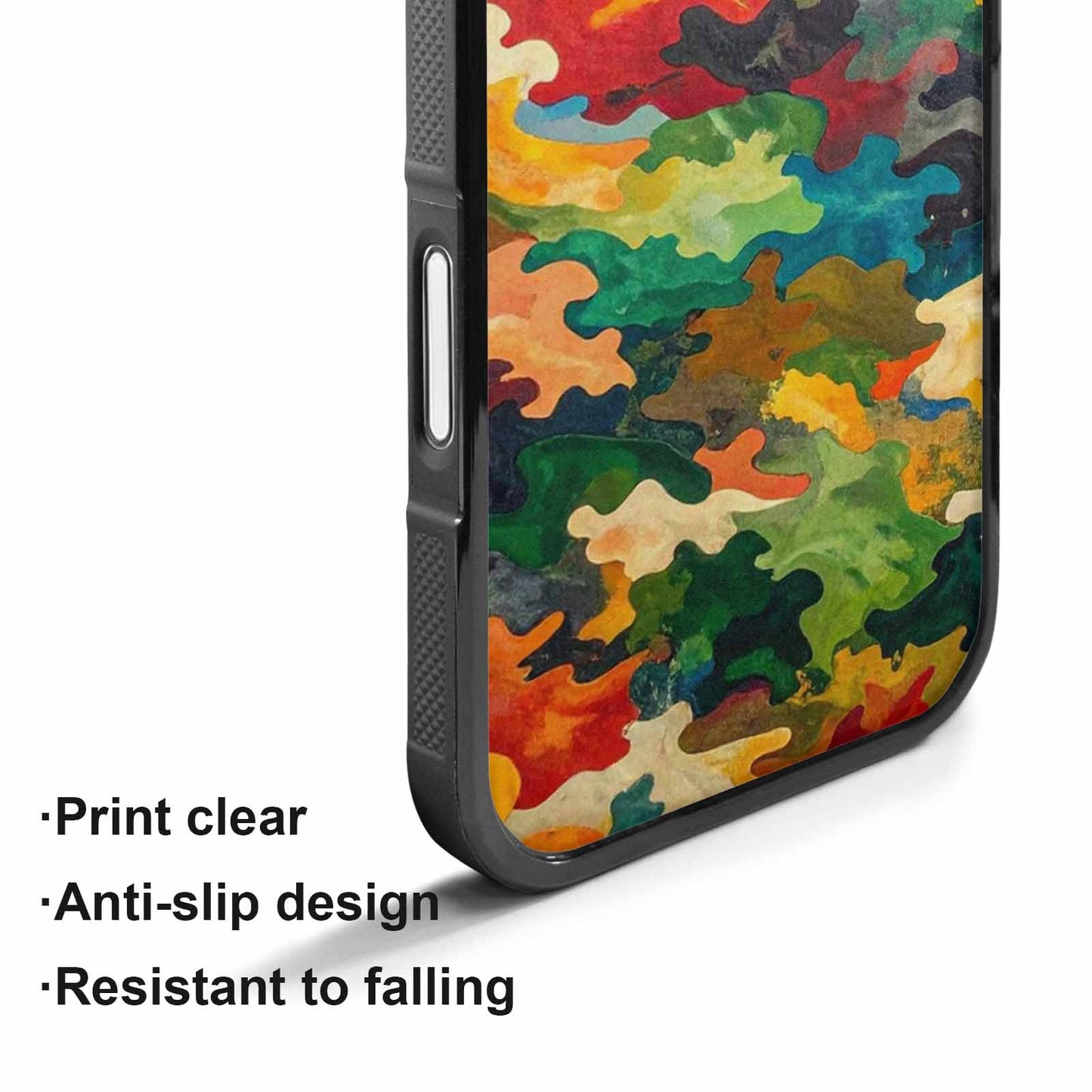 iPhone 17 Case — Camo Patches Full Color Camo, Personalized Phone Case