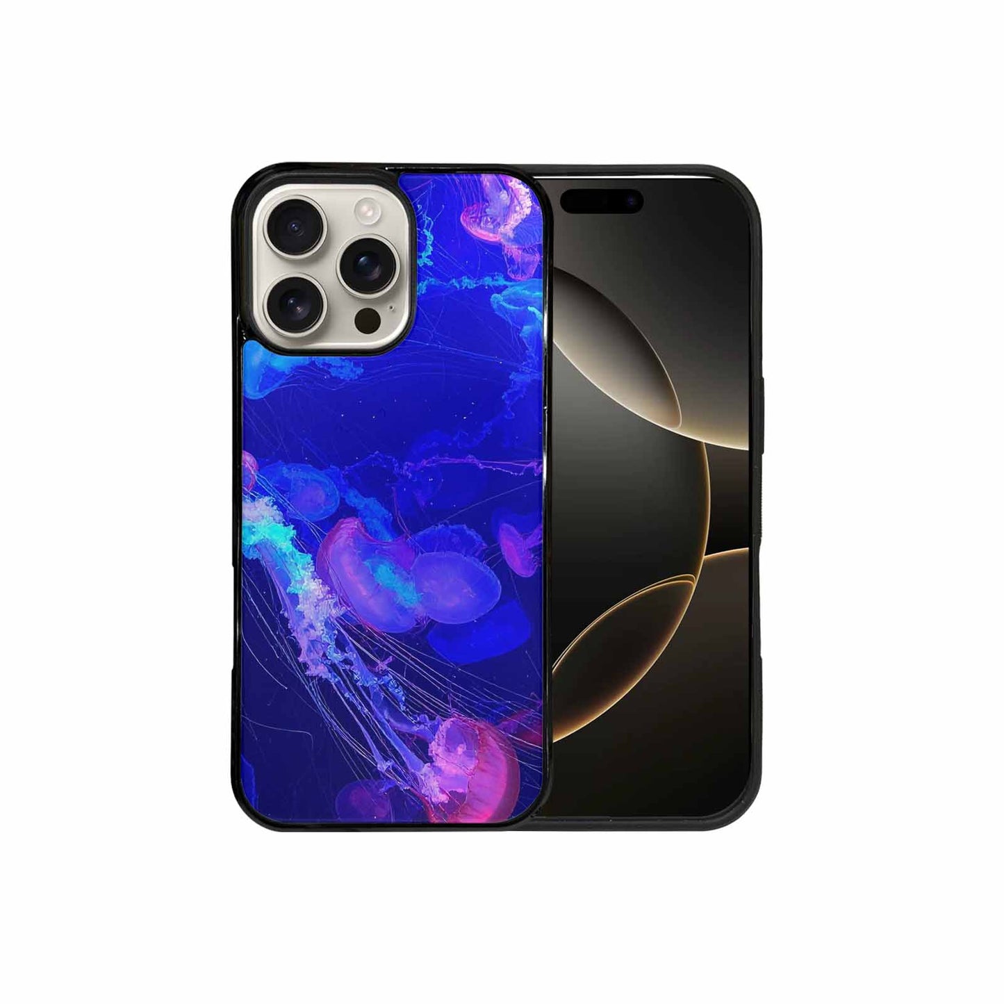iPhone 16 Pro Max Case — Jellyfish Glow Jellyfish Glow Pattern Hundreds, Original Design Phone Case