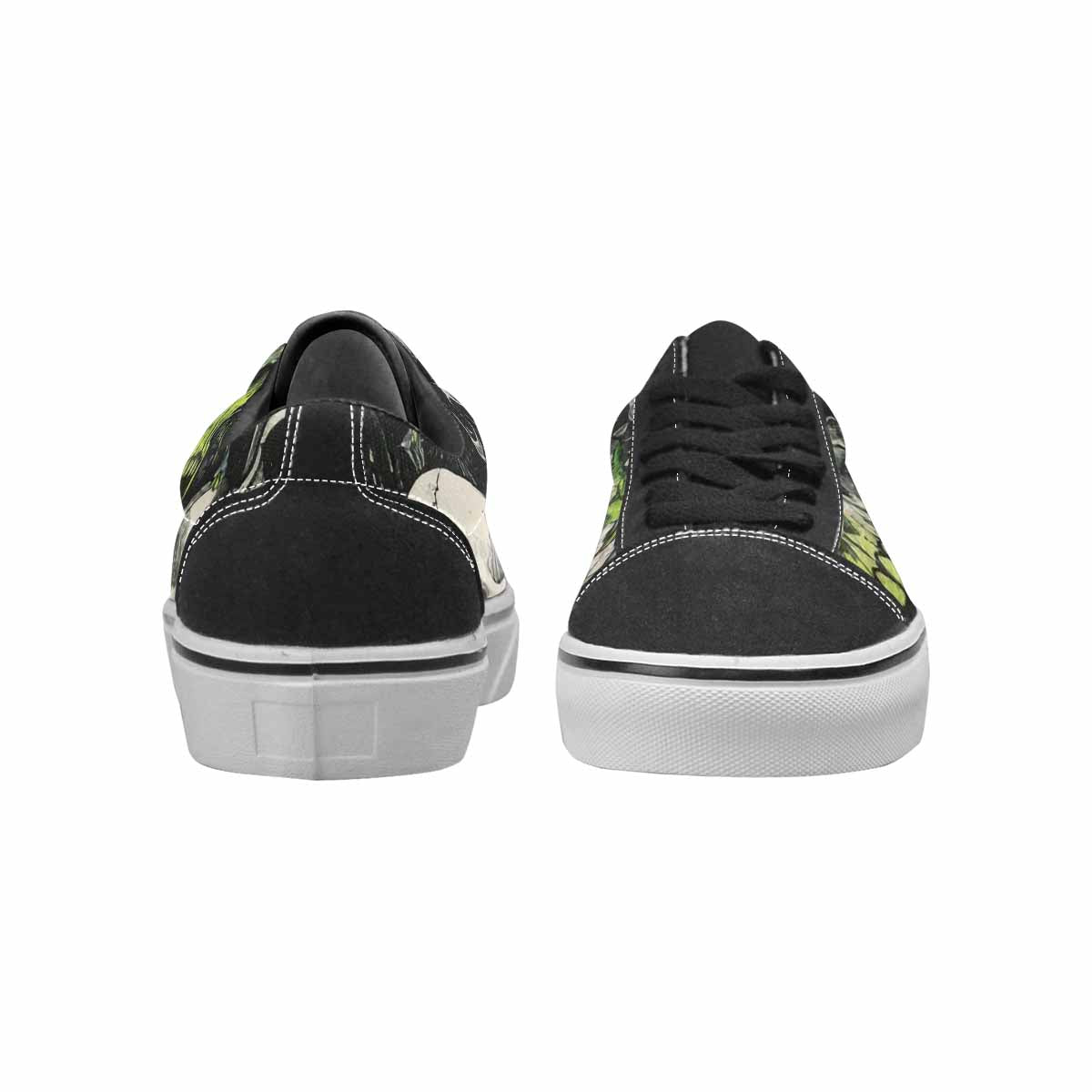 WOMEN'S Rainbow From Skull S Lace-Up Canvas Cottagecore Custom Sneakers