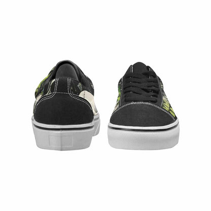 WOMEN'S Rainbow From Skull S Lace-Up Canvas Cottagecore Custom Sneakers