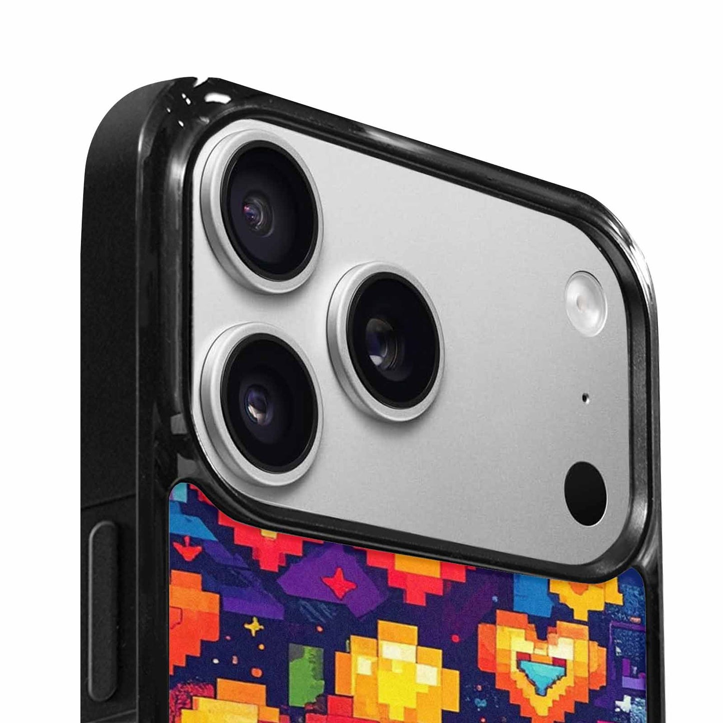 iPhone 17 Pro Max Case — Pixel Art Bit Burst Original Art, Original Design Phone Case