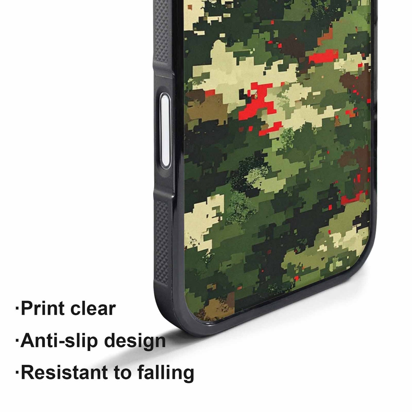 iPhone 17 Pro Case — Small Military Camouflage Blotch Pattern Camo, Customized Protective Case