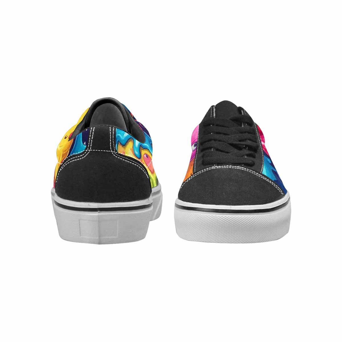 WOMEN'S Melting Ice Cream Monster Lace-Up Canvas Dark Academia Sneakers
