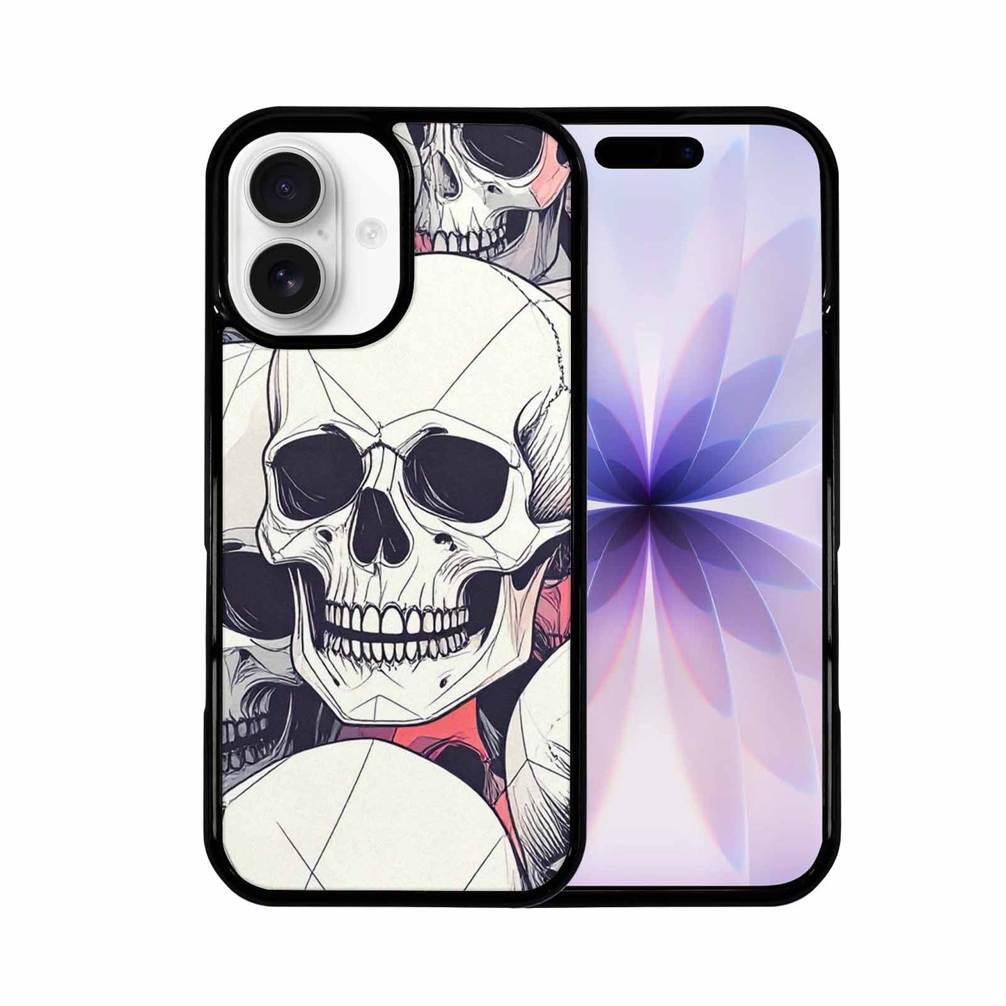 iPhone 17 Case — Skull Dark Art Gothic Print Gothic, Custom Printed Phone Case