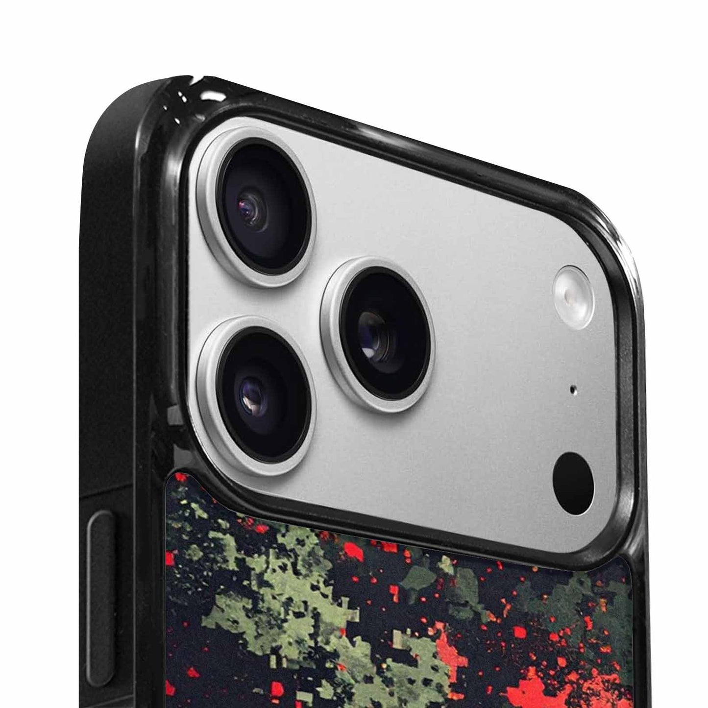 iPhone 17 Pro Max Case — Small Military Camouflage Blotch Camo, Custom Made Phone Cover