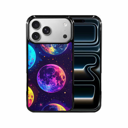 iPhone 17 Pro Max Case — Neon Winter Moon Cartoon Cute, Personalized Phone Case