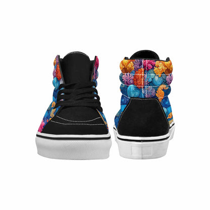 MEN'S Fish Scale Coral High Top Canvas Surreal Shoes