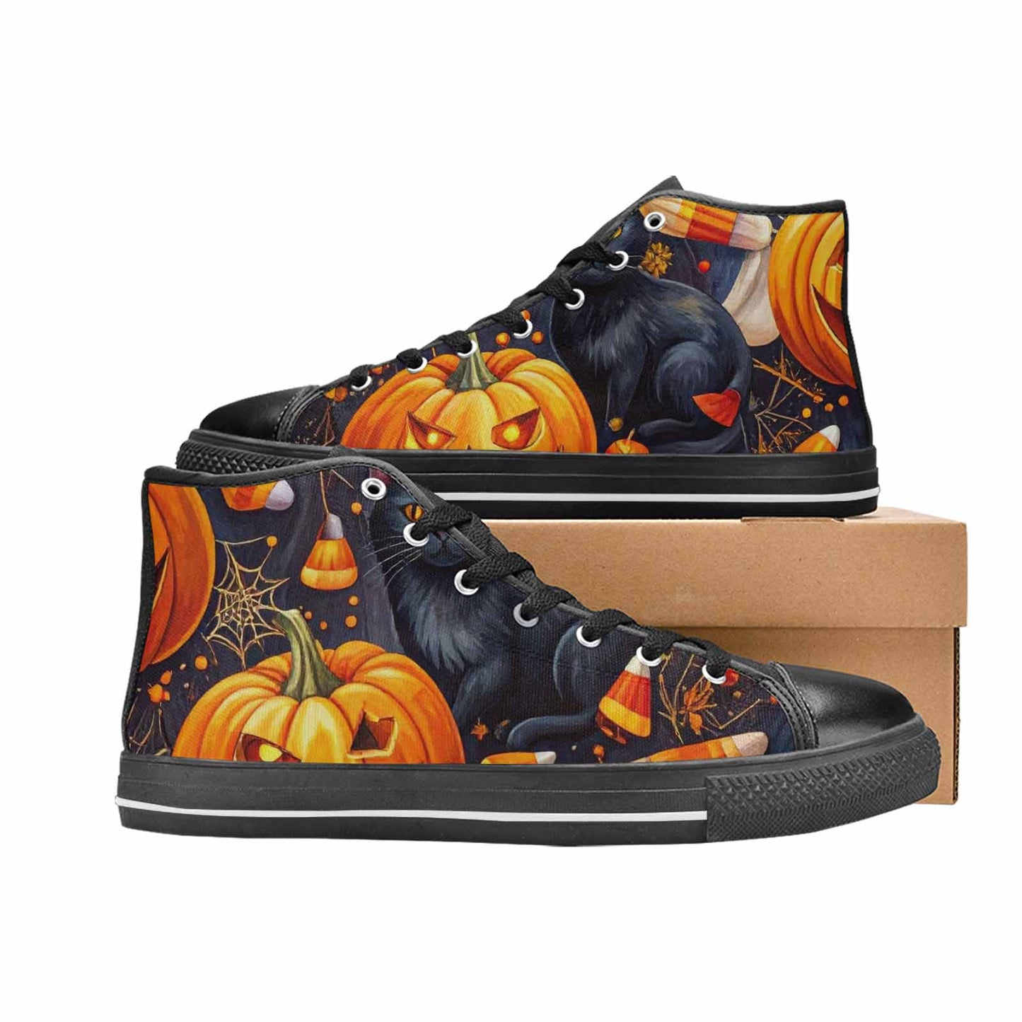 WOMEN'S Halloween High Top Canvas Dark Academia Shoes
