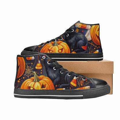 WOMEN'S Halloween High Top Canvas Dark Academia Shoes