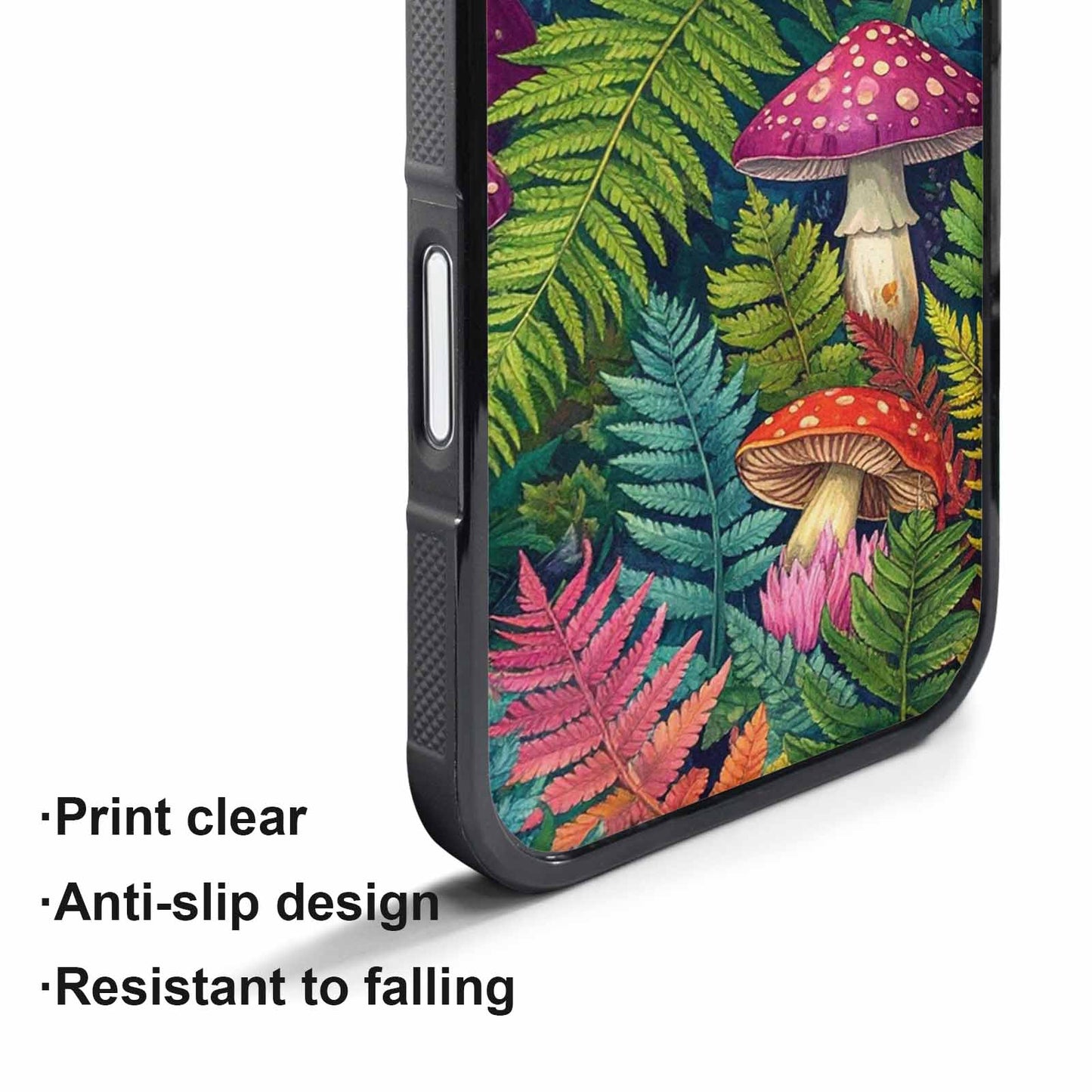 iPhone 17 Pro Case — Mushrooms Botanicalmushrooms P Opk Floral, Custom Printed Phone Case