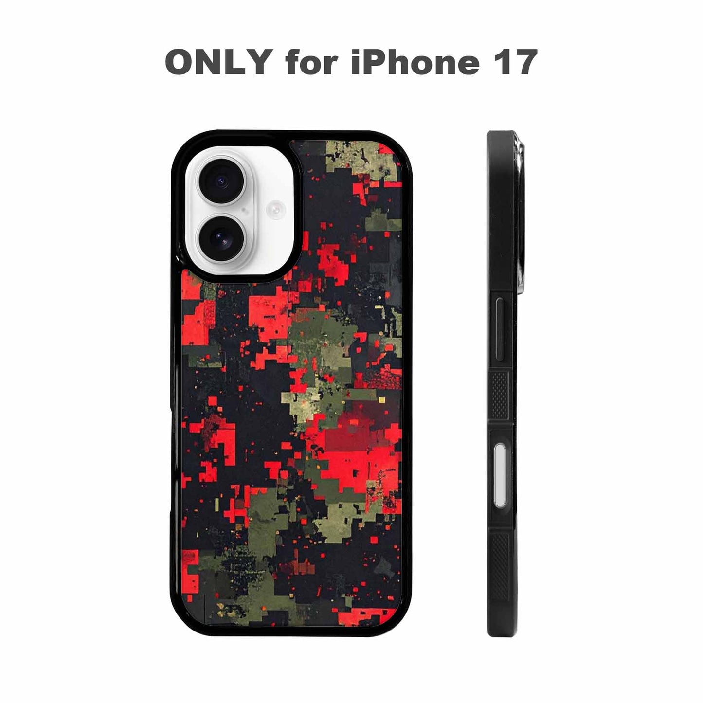 iPhone 17 Case — Small Military Camouflage Blotch Camo, Unique Phone Case Design