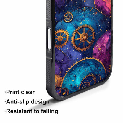 iPhone 17 Air Case — Steampunk Galaxy Art Seamless Pattern Galaxy, Original Design Phone Case
