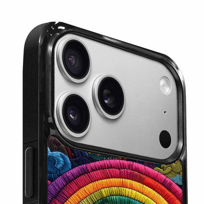 iPhone 17 Pro Case — Vivid Camo Rainbow Arc Camo, Custom Printed Phone Case