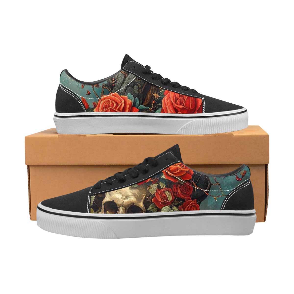WOMEN'S More Overlapping Ontop Each Lace-Up Canvas Vibrant Chaos Sneakers