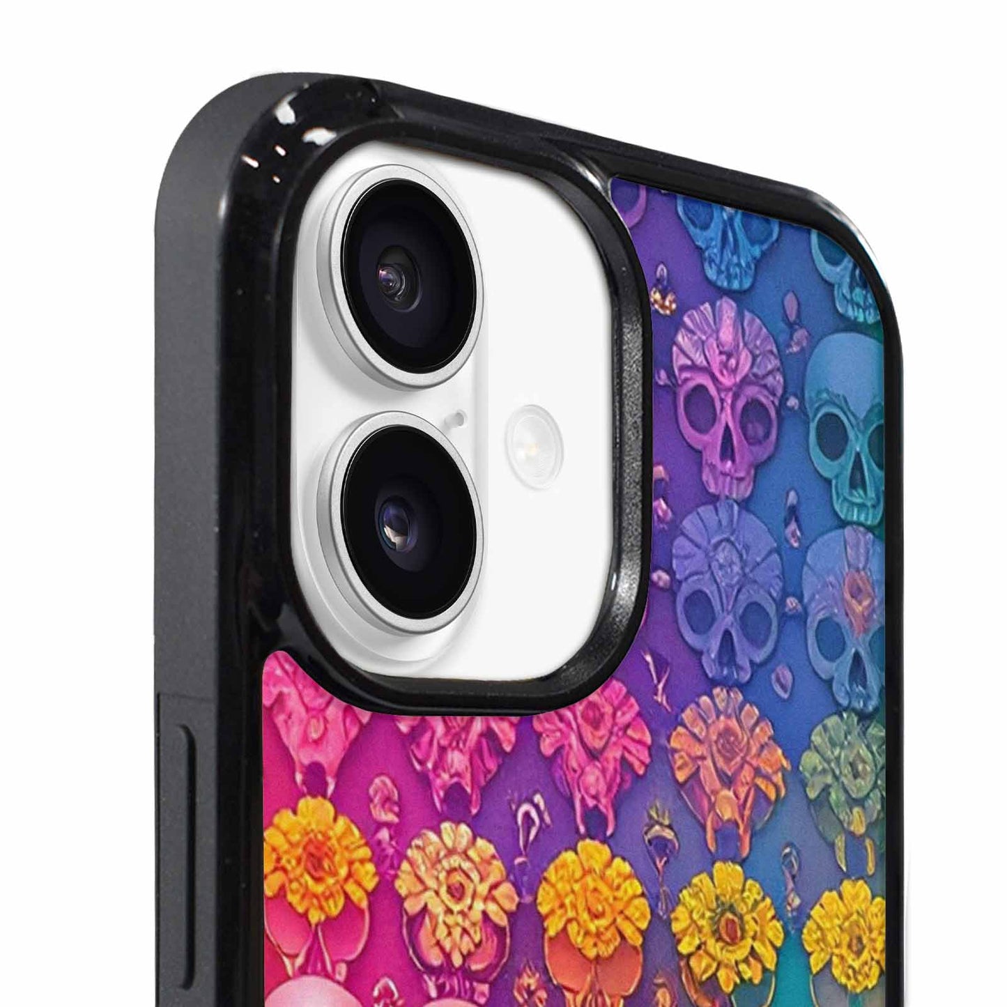 iPhone 17 Case — Ornate Candy Color Skull Gothic Skulls, Personalized Phone Case