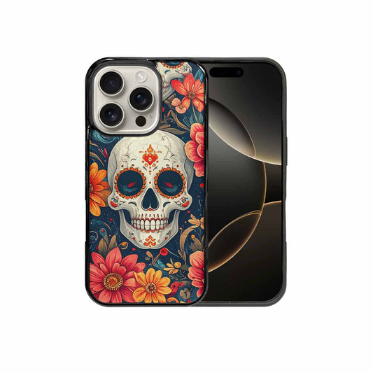 iPhone 16 Pro Case — Marble Skull Custom Personalized Phone Cover, Custom Made Phone Cover