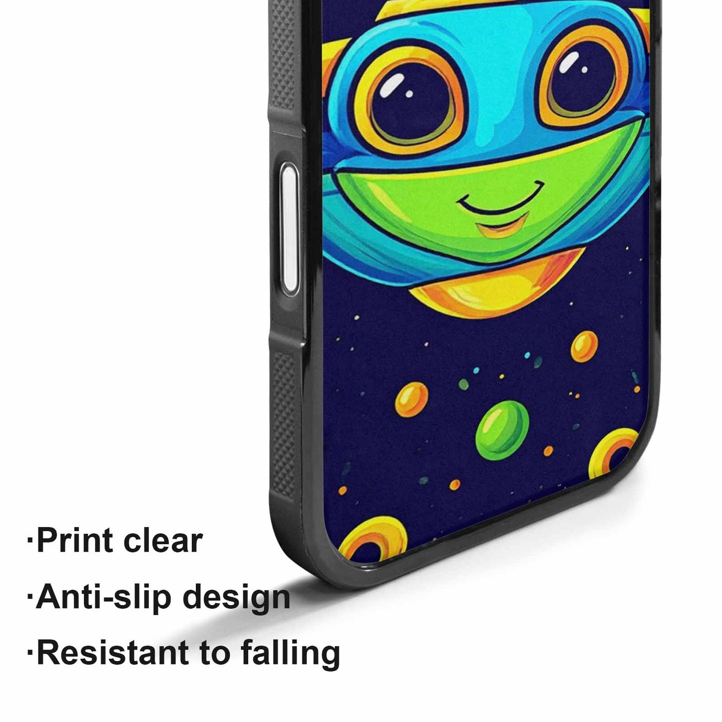 iPhone 17 Case — Alien Ufo Cartoon Art Alien Scifi, Custom Made Phone Cover