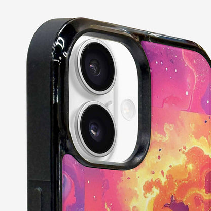 iPhone 16 Plus Case — Cosmic Creature And Object Mashup Pattern, Custom Made Phone Cover