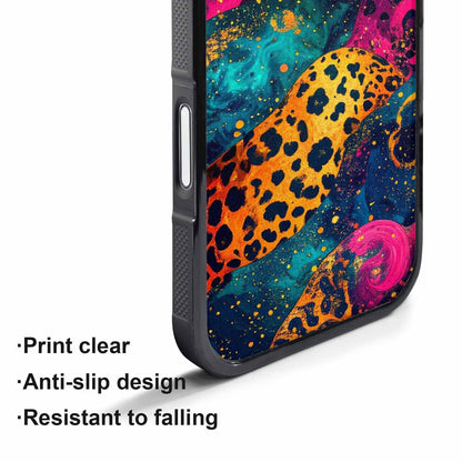 iPhone 17 Air Case — Leopard Print Galaxy Animal Print, Unique Phone Case Design