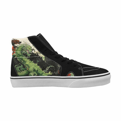 MEN'S Dragon Scale High Top Canvas Dark Academia Sneakers