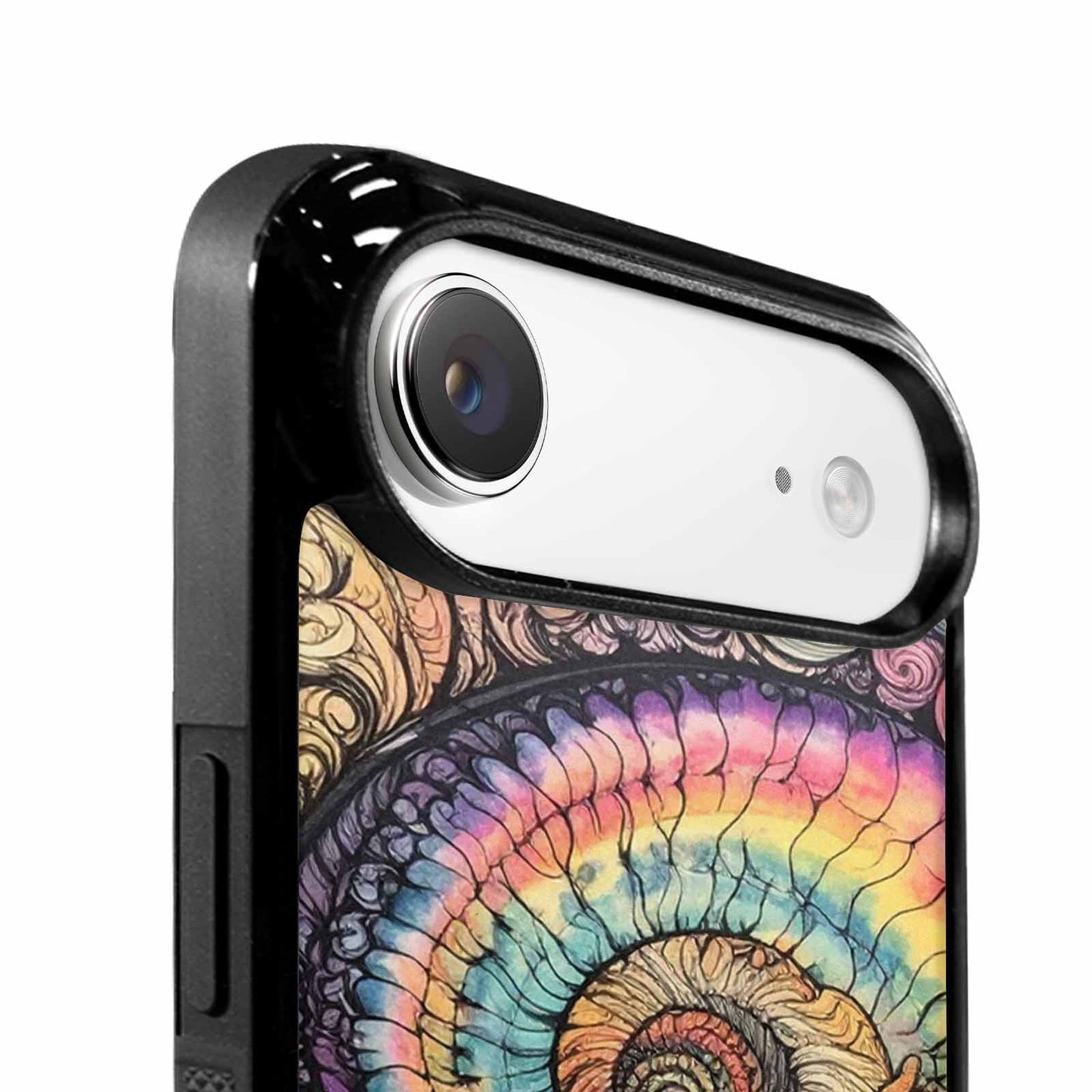 iPhone 17 Air Case — Tie Dye Swirls Black White Tie, Custom Made Phone Cover