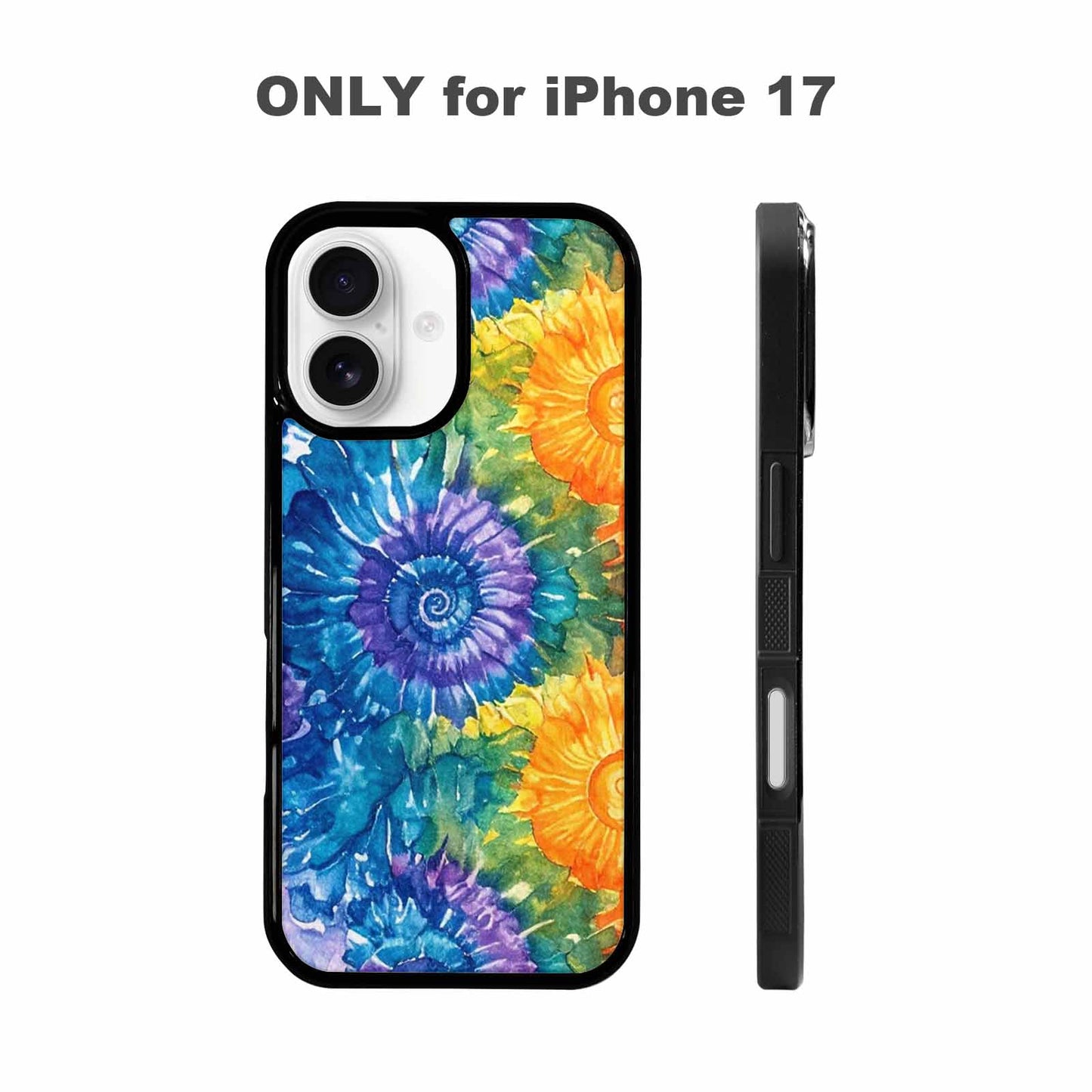 iPhone 17 Case — Small Tie Dye Swirl Tie Dye, Custom Print Case Cover